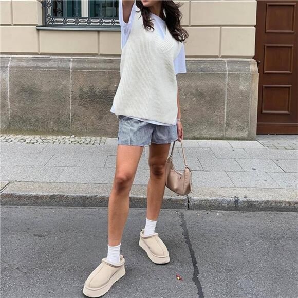 Platform Mini Boots Slippers for Women Indoor Slippers Slip on Fur - Picture 6 of 7